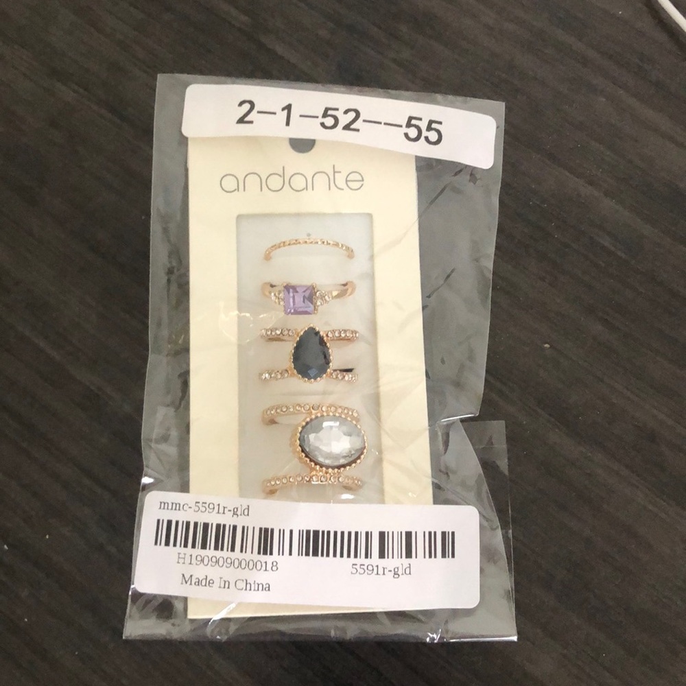 Set of 5 rings